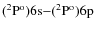 ${\rm (^2P^o)6s{-}(^2P^o)6p}$