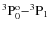 ${\rm ^3P^o_0{-}^3P_1}$