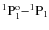 ${\rm ^1P^o_1{-}^1P_1}$