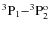 ${\rm ^3P_1{-}^3P^o_2}$