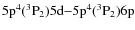 ${\rm 5p^4(^3P_2)5d{-}5p^4(^3P_2)6p}$