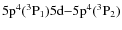 ${\rm 5p^4(^3P_1)5d{-}5p^4(^3P_2)}$