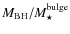 $M_{\rm BH}/M_{\star}^{\rm bulge}$