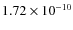 $1.72 \times 10^{-10}$