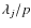 $\lambda_{j}/p$