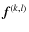 ${\vec f}^{(k,l)}$