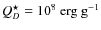 $Q_D^\star = 10^8~\hbox{erg}~\hbox{g}^{-1}$