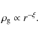 \begin{displaymath}%
\rho_{\rm g} \propto r^{-\xi}.
\end{displaymath}