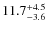 $\rm 11.7^{+4.5}_{-3.6}$