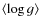 $\langle\log{g}\rangle$