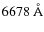$6678~{\rm\AA}$