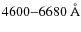 $4600{-}6680~{\rm\AA}$