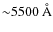 ${\sim}5500~{\rm\AA}$