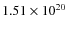 $1.51\times10^{20}$