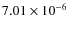 $7.01 \times 10^{-6}$