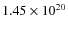 $1.45 \times 10^{20}$