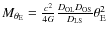 $M_{\theta_{\rm E}}=\frac{c^2}{4G} \frac{D_{\rm OL}D_{\rm OS}}{D_{\rm LS}}\theta_{\rm E}^2$
