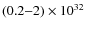$(0.2{-}2) \times 10^{32}$