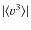 $\vert\langle
v^3\rangle \vert$