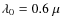 $\lambda_0=0.6 ~\mu$