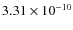 $3.31 \times 10^{-10}$