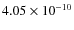$4.05 \times 10^{-10}$
