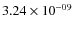 $3.24\times 10^{-09 } $