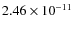 $2.46\times 10^{-11 } $