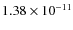 $1.38\times 10^{-11 } $