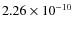 $2.26\times 10^{-10 } $