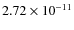 $2.72\times 10^{-11 } $
