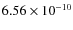 $6.56\times 10^{-10 } $