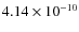 $4.14\times 10^{-10 } $