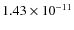 $1.43\times 10^{-11 } $