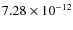 $7.28\times 10^{-12 } $