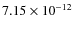 $7.15\times 10^{-12 } $