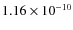 $1.16\times 10^{-10 } $