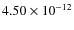 $4.50\times 10^{-12 } $