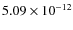 $5.09\times 10^{-12 } $