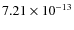 $ 7.21\times 10^{-13}$