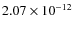 $2.07\times 10^{-12}$