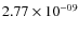 $2.77\times 10^{-09 } $