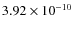 $3.92\times 10^{-10 } $