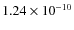 $1.24\times 10^{-10 } $