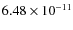 $6.48\times 10^{-11 } $