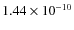 $1.44\times 10^{-10 } $