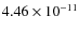 $4.46\times 10^{-11 } $