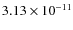 $3.13\times 10^{-11 } $
