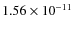 $1.56\times 10^{-11 } $