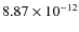 $8.87\times 10^{-12 } $